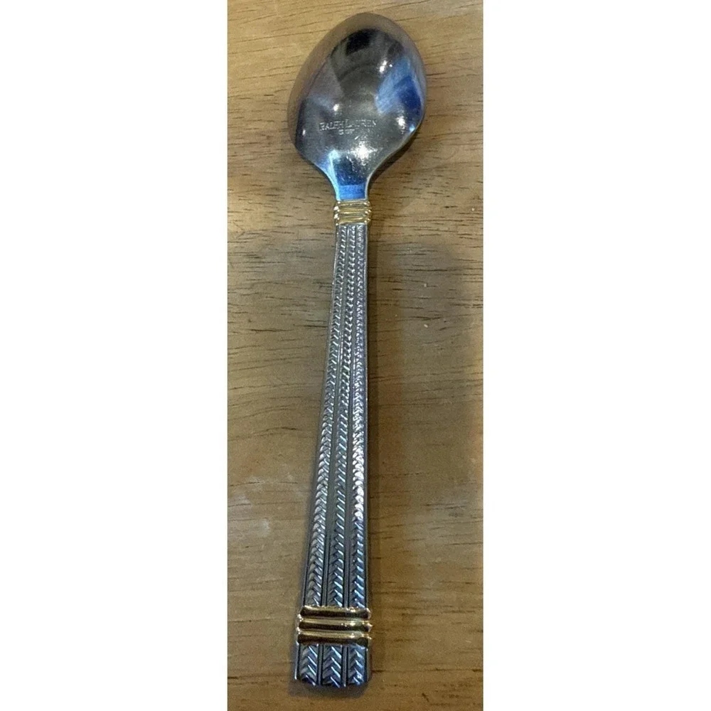 Ralph Lauren Golden Wainwright Stainless Steel Teaspoon Spoon 1991‎ Vintage